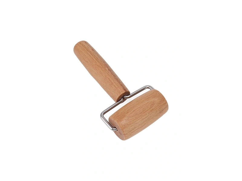 Ahşap Saplı Rulo Hamur Açıcı Merdane Pürüzsüz Oklava Pizza Börek Açma Silindir