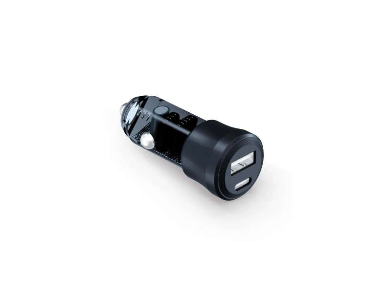 Apricot Araç Şarj Cihazı 2 Port 38W PD + USB Apricot APC-CC38 Siyah