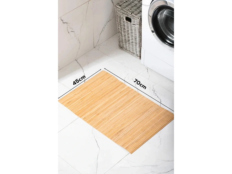 Bambu Banyo Matı Kaydırmaz Çok Amaçlı Mat 70x45 cm