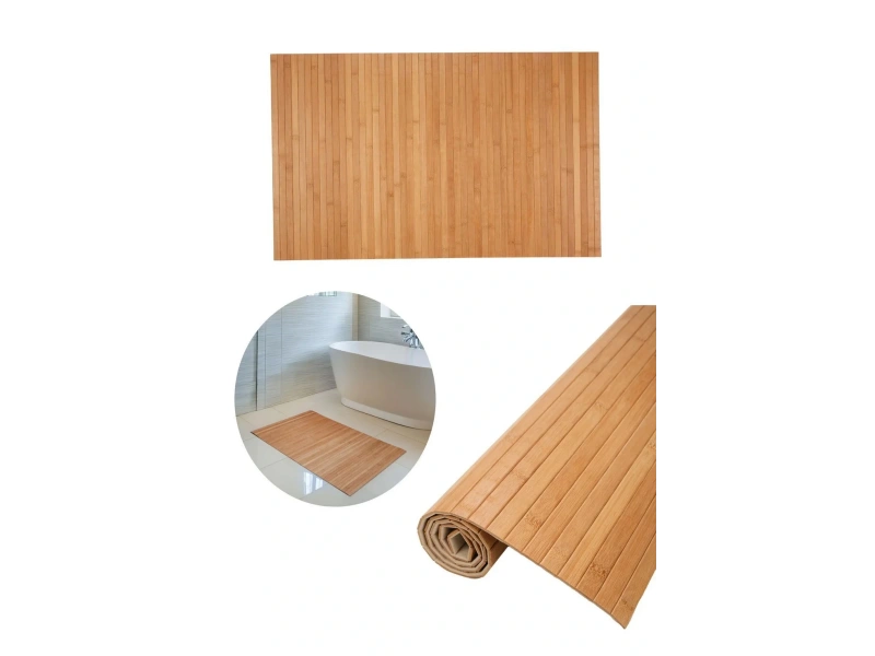 Bambu Banyo Matı Kaydırmaz Çok Amaçlı Mat 70x45 cm