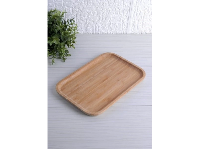 Balsa Bambu Sunum Tabağı 30x20 cm