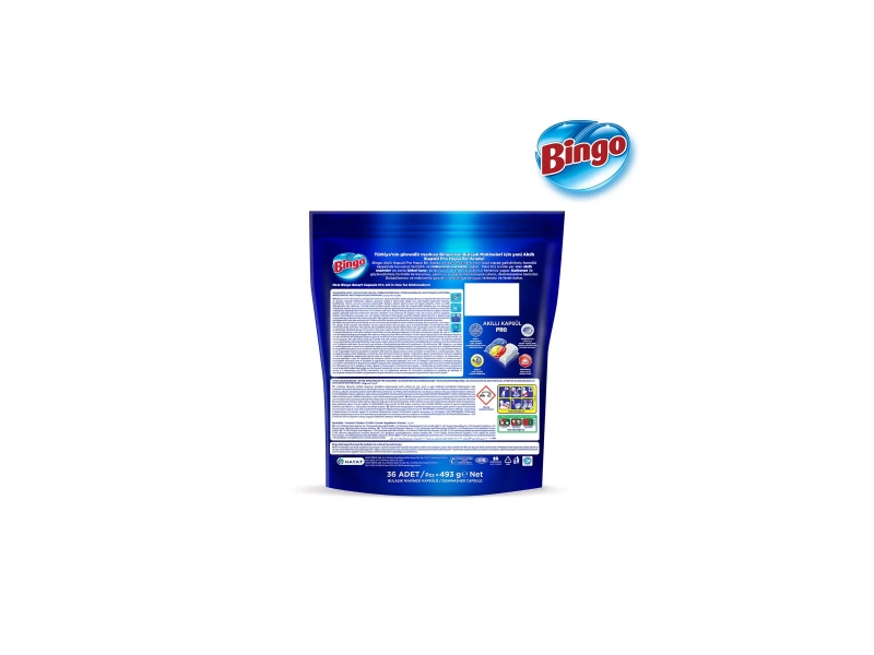 Bingo Akıllı Kapsül Pro Bulaşık Makinesi Deterjanı 36 Adet