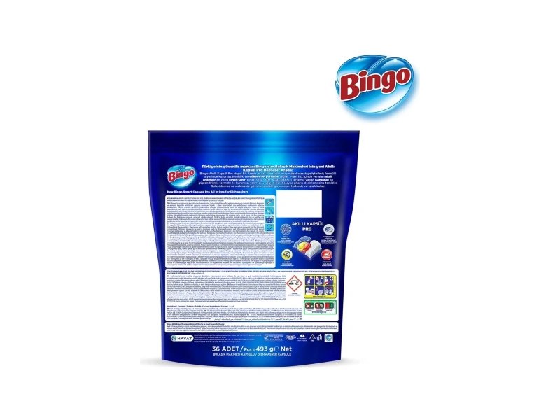 Bingo Akıllı Kapsül Pro Bulaşık Makinesi Deterjanı 50 Adet