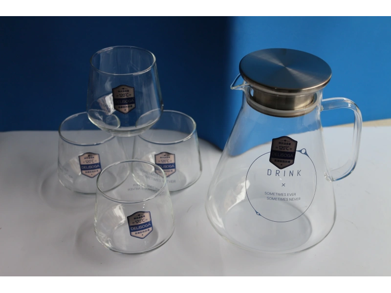 Borosilikat Cam 5 Parça Sürahi Takımı