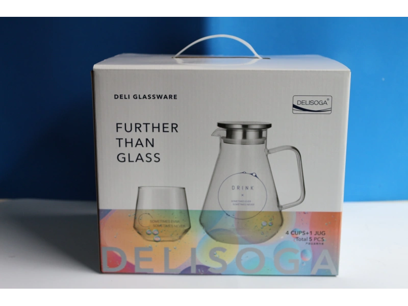 Borosilikat Cam 5 Parça Sürahi Takımı