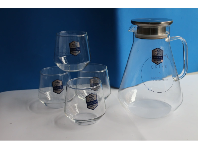 Borosilikat Cam 5 Parça Sürahi Takımı