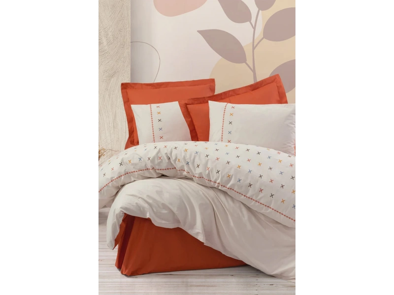 Brode Çift Kişilik Nevresim Takımı Joli Kiremit