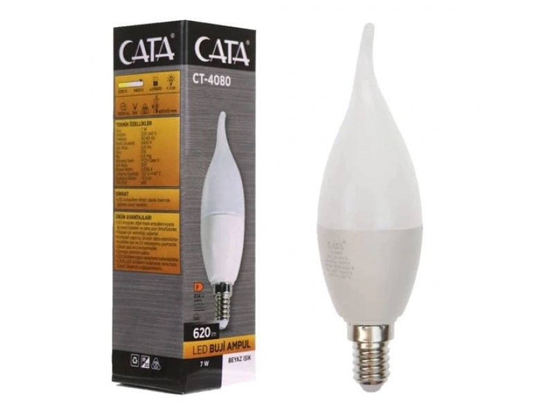 Cata Led Buji Ampul 7W Gün Işığı CT-4080