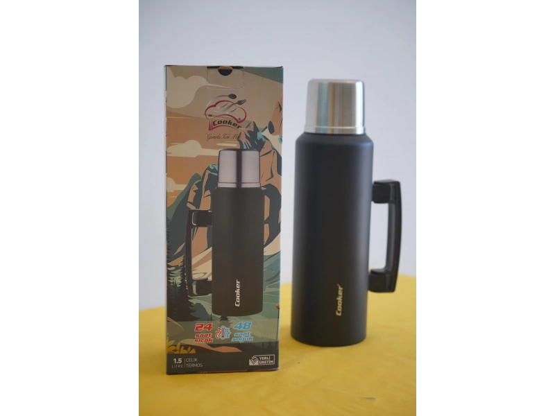 Cooker 1.5 Litre Kulplu Çelik Termos
