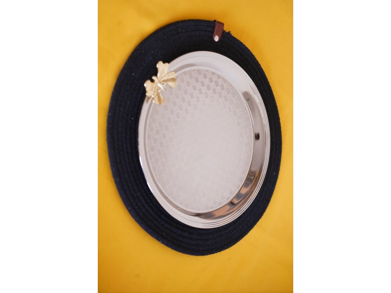 Cooker Yuvarlak Kelebek Desenli Tepsi 25cm