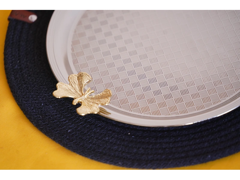 Cooker Yuvarlak Kelebek Desenli Tepsi 25cm