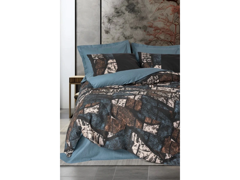 Dark Tek Kişilik Nevresim Takımı Senso Petrol