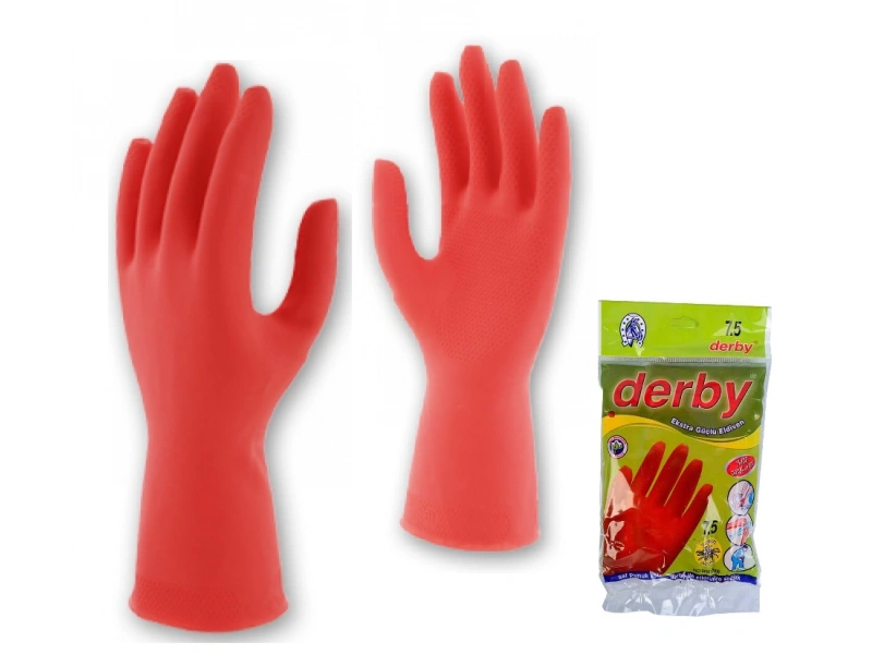 Derby Bulaşık Eldiveni %100 Doğal Latex Beden no:10 1 Çift