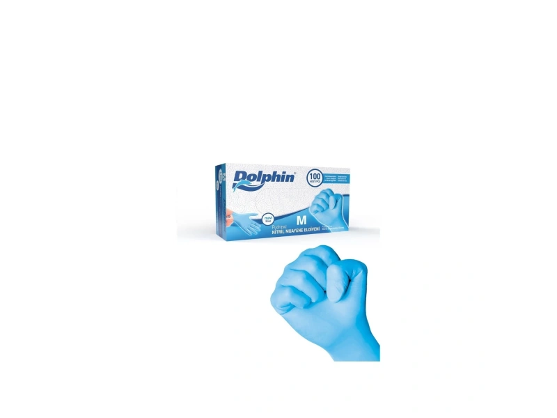 Dolphin Muayene Eldiveni Mavi L