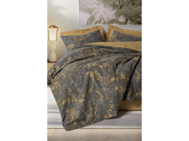 Dual Çift Kişilik Nevresim Takımı Yadawa Hardal