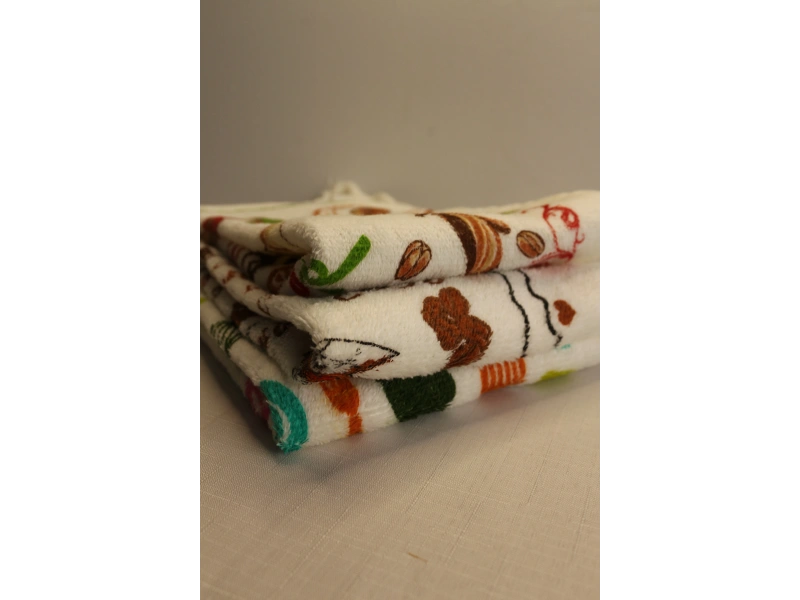 Durul 30X50 Baskılı 3Lü Havlu