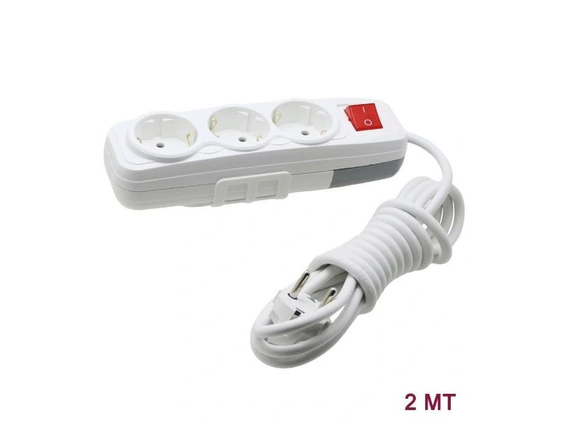 Far 3lü Anahtarlı Grup Priz 2 Metre