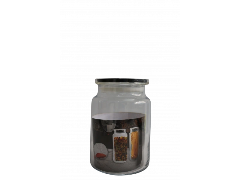 Glasscom Kapaklı Kavanoz 890cc