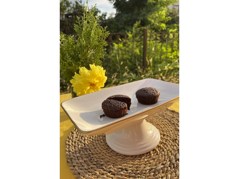 Ayaklı Çikolata Tabağı 28cm Beyaz Gold G2802