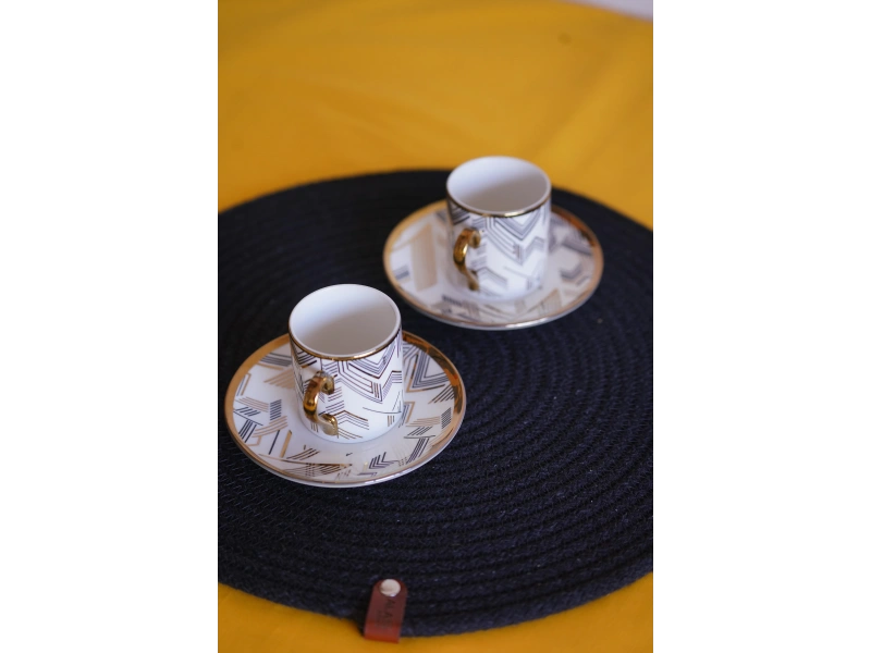 Porselen 2li Kahve Fincan Seti
