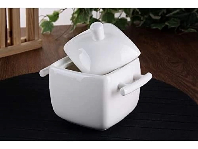 Porselen Şekerlik Kulplu 14,5-9,5-12,5 Cm