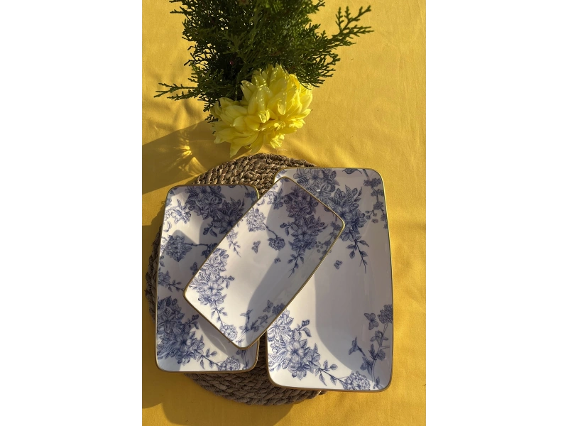 Spring Time 3lü Kayık Tabak G4181