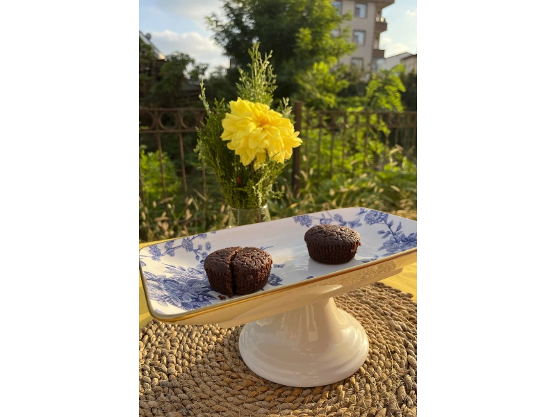 Spring Time 28cm Ayaklı Çikolata Tabağı