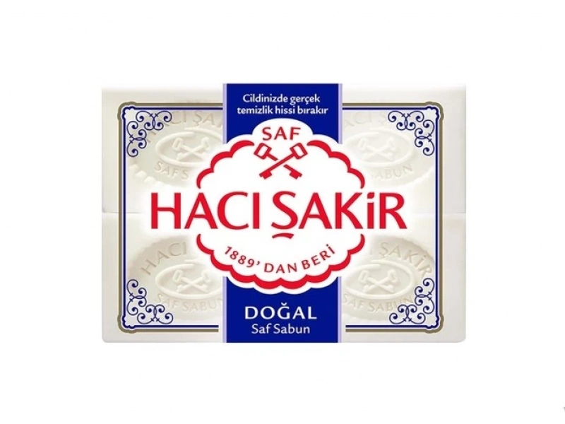 Hacı Şakir 4lü Saf Katı Sabun 150x4 600gr.