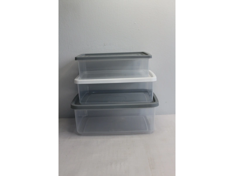 House More Saklama Kabı 3lü Dikdörtgen