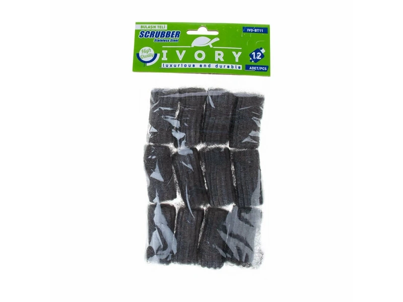 Ivory Bulaşık Teli İnce 12 Li Poşetli