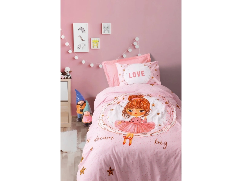 Junior Tek Kişilik Nevresim Takımı Jerry Pembe