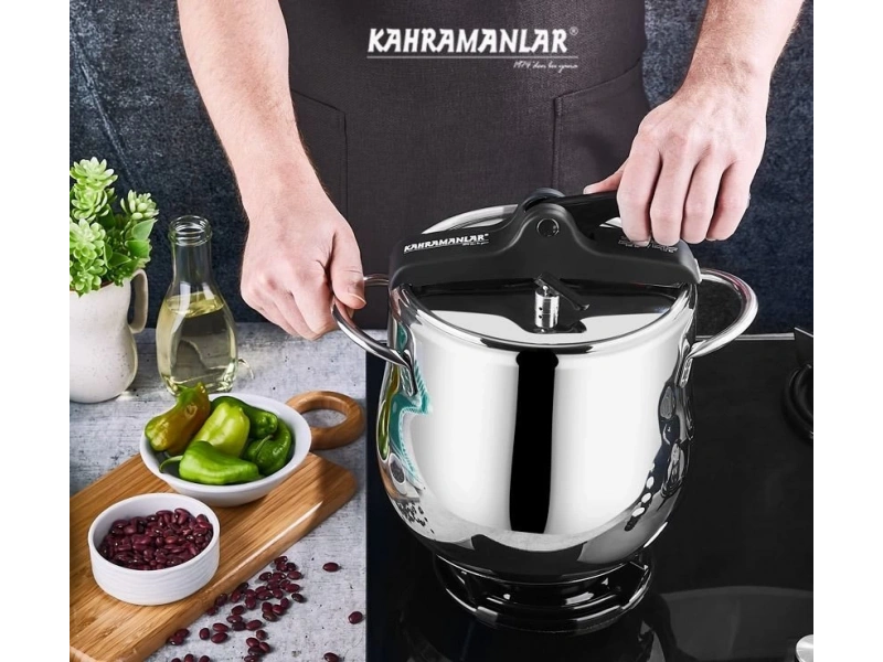 Kahramanlar 9 Litre Platin Klasik Düdüklü Tencere 2133-S