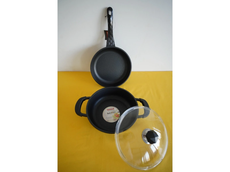 Kahramanlar Motto 2li Set 1 Tencere 1 Tava