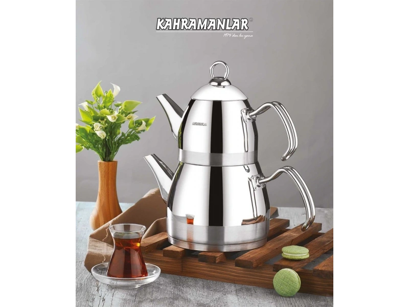 Kahramanlar Roma Mega Çaydanlık Platin 1038P