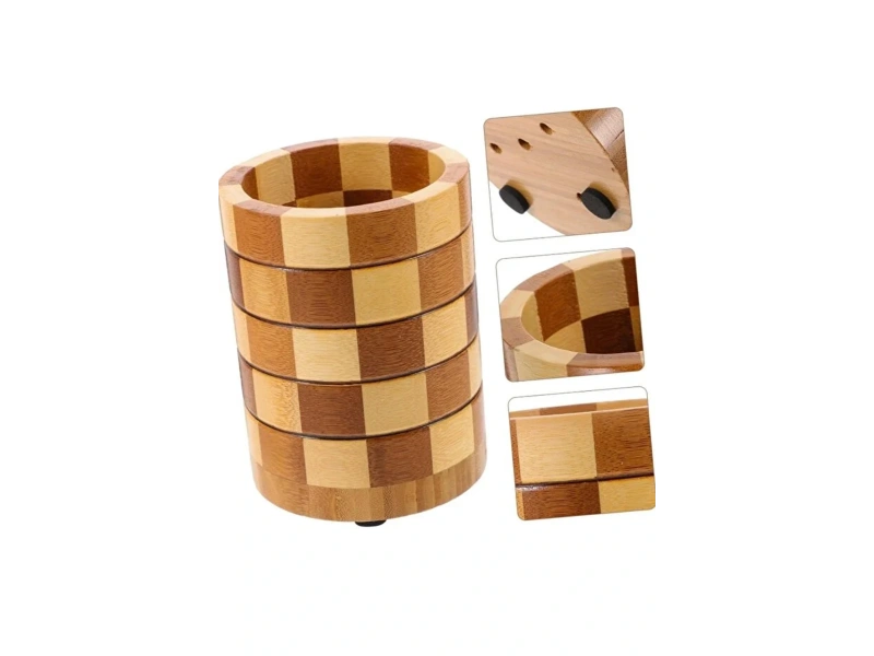 Bambu Kaşıklık, Dekoratif Tezgah Üstü Dik Kaşıklık, Bambu Mutfak Düzenleyici