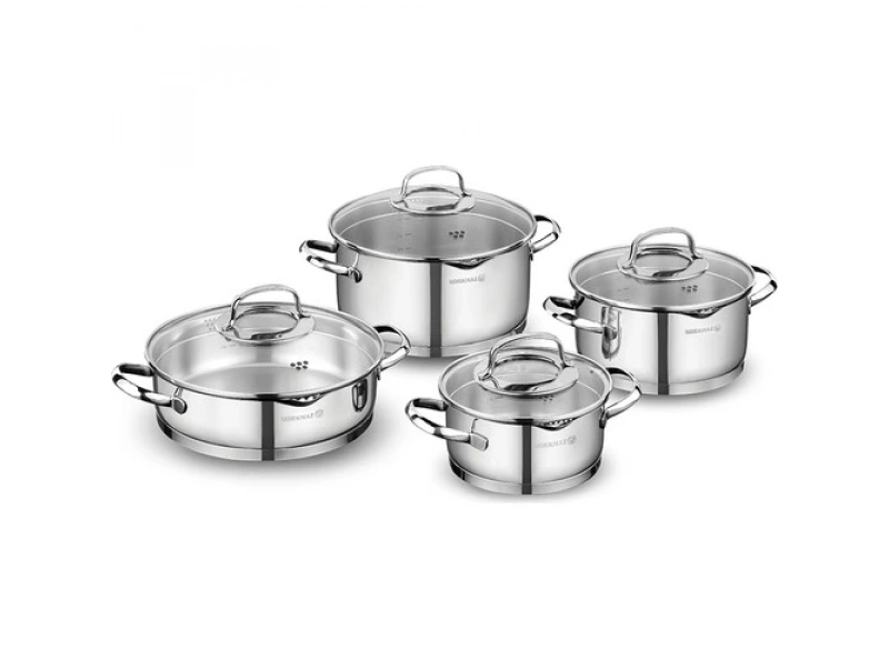 Korkmaz A1999 Steama 8 Parça Tencere Seti