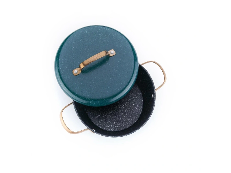 Korkmaz A2607 Vintage 5 Parça Yeşil Tencere Seti