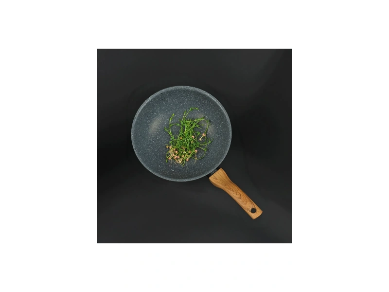 Leydi Marble Natura Granit Wok Tava 28 Cm