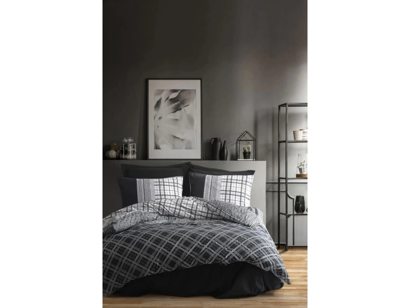 Masculine Tek Kişilik Nevresim Takımı Carlos Siyah