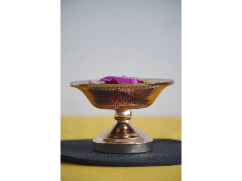 Metal Ayaklı Cam Şekerlik Meyvelik