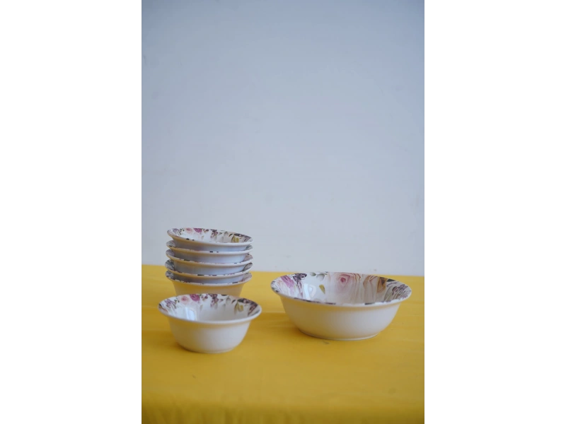 Dijital Baskılı 7li Çerezlik Kase