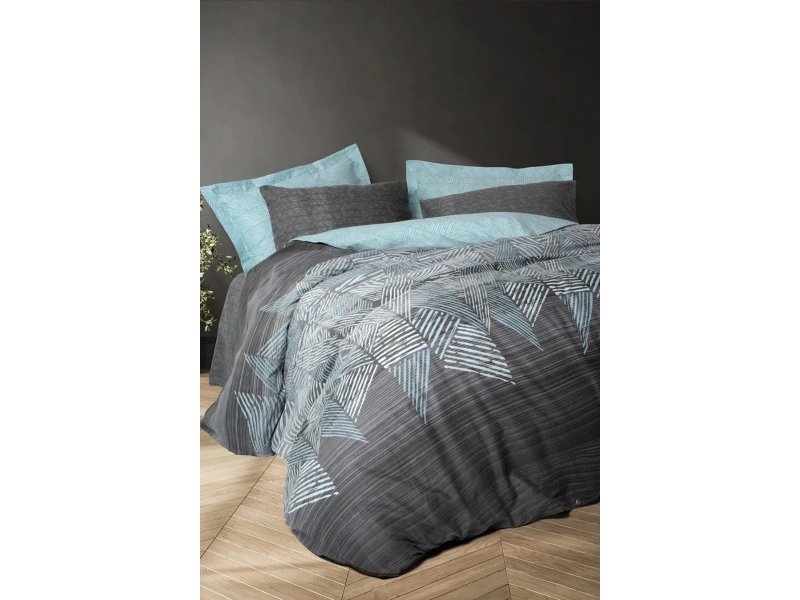 Modern Tek Kişilik Nevresim Takımı Arel Antrasit