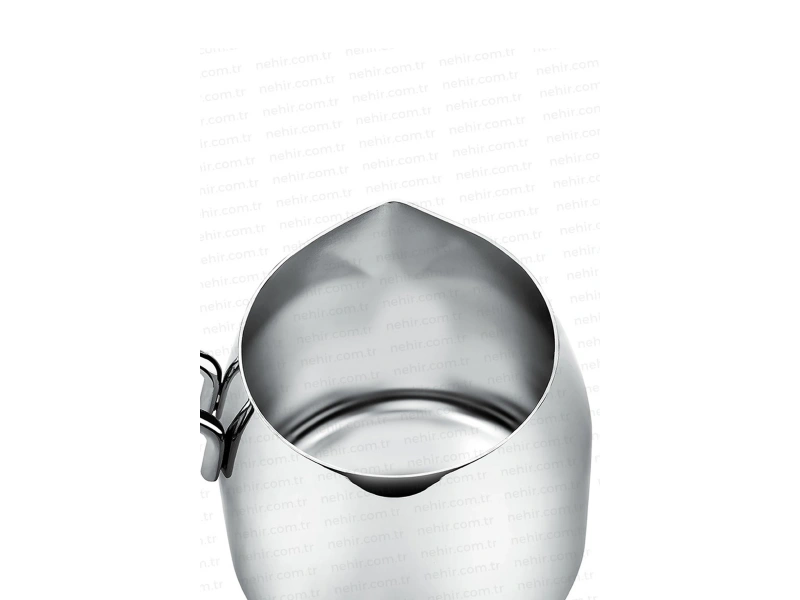 Nehir Modern 4 Parça Standlı Paslanmaz Çelik Cezve Seti