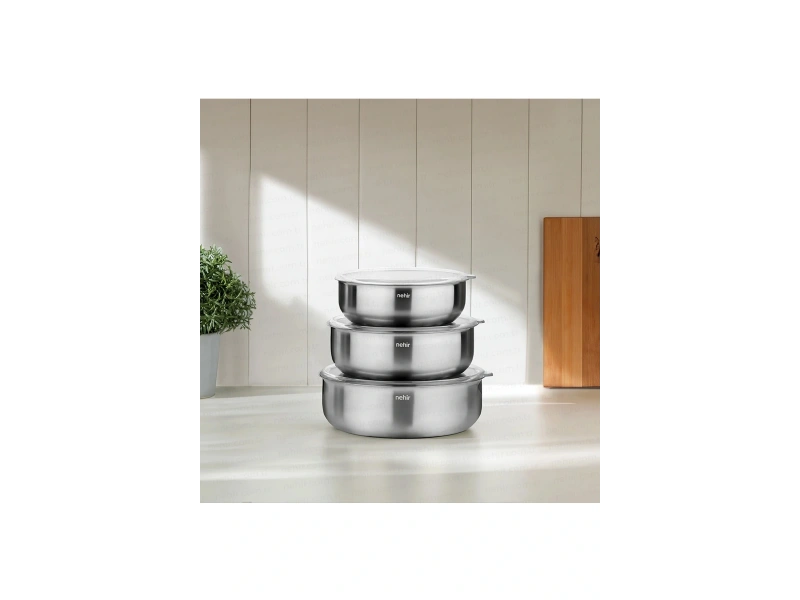 Nehir Silver Çelik 6 Parça Saklama Kabı