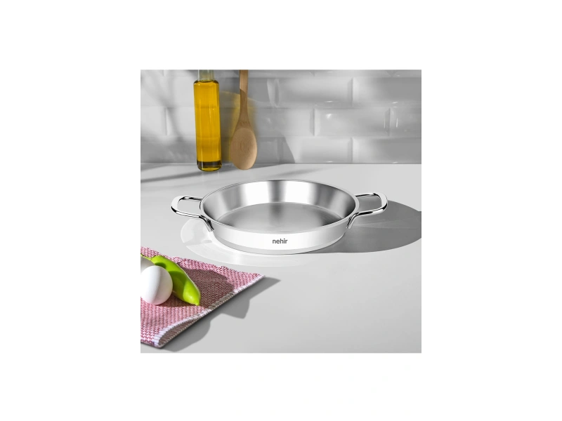 Nehir Silver Çelik İtalyan Omlet Sahan 18 cm Kapaksız