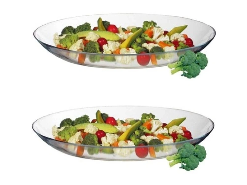 Paşabahçe 10358 Invitation 2 Li Oval Servis Kayık Tabak 25 Cm