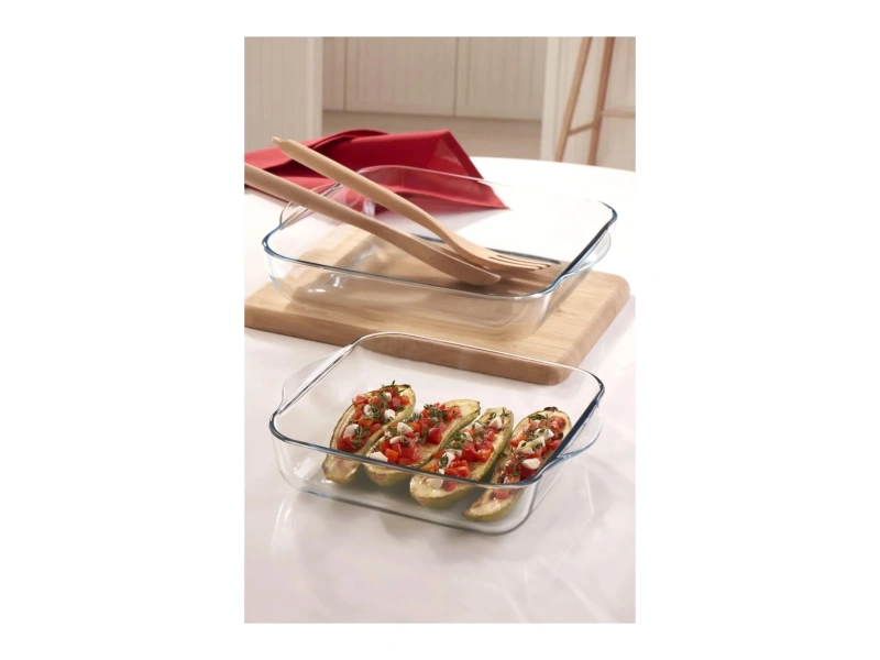 Paşabahçe 159028 Kare Borcam Seti 2 Parça