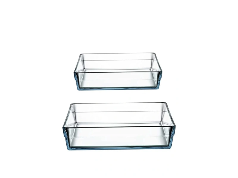 Paşabahçe 159129 Borcam Premium Kare Tepsi 2li Set