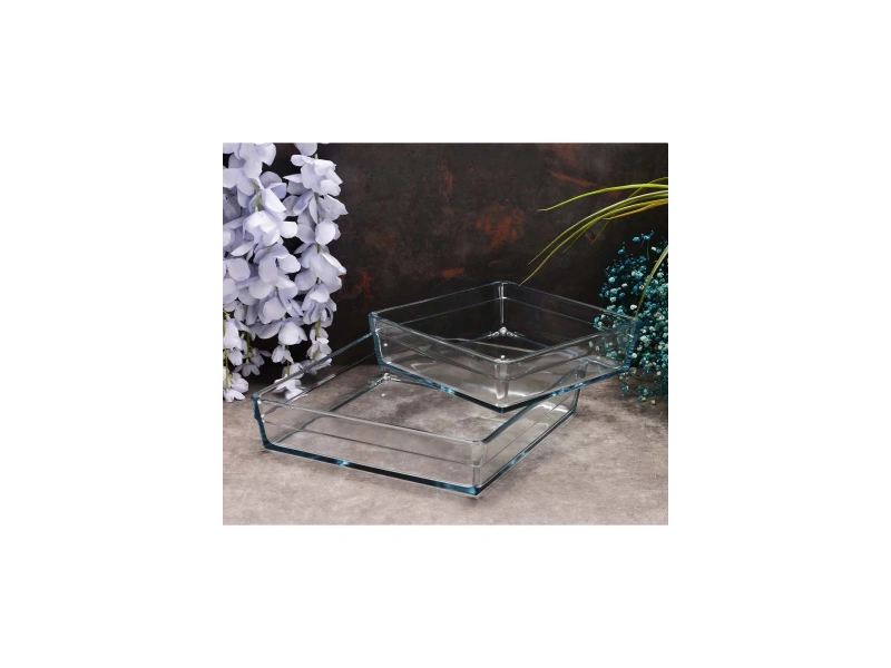 Paşabahçe 159129 Borcam Premium Kare Tepsi 2li Set