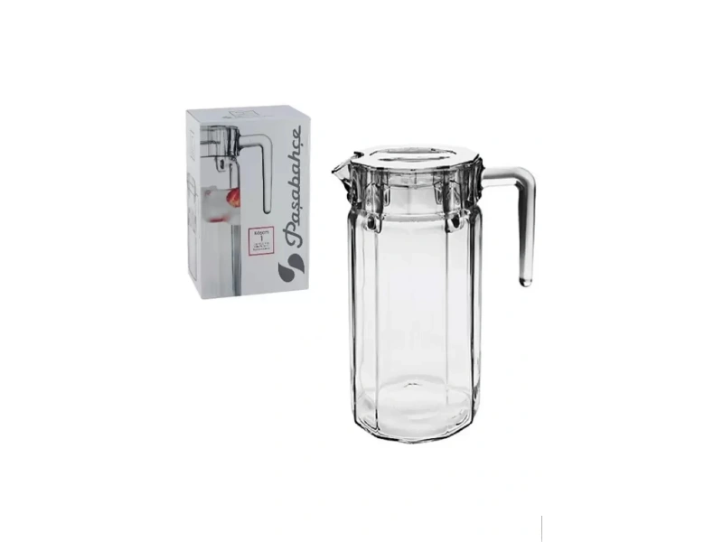 Paşabahçe 43274 Köşem Şeffaf Kapaklı Sürahi 1400 cc